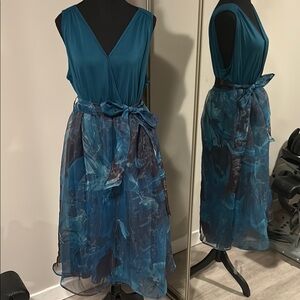 Teal and Blue Women's Dress